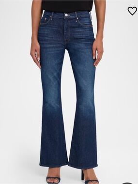 Mother Med Blue High-Rise Flare Jeans 31